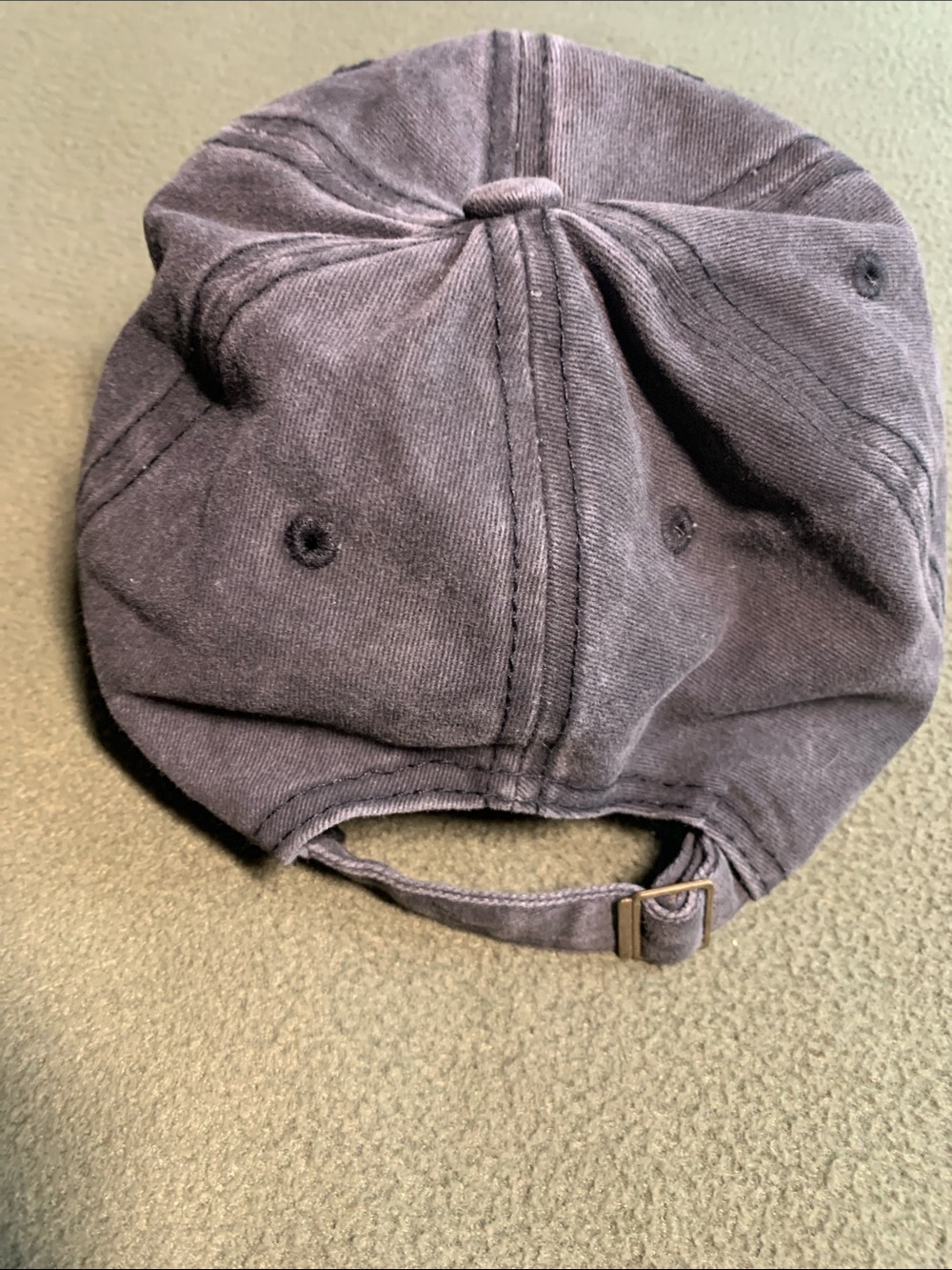 NWOT Let’s Go Brandon black faded hat. Distressing intentional. Adjustable strap - Picture 4 of 5
